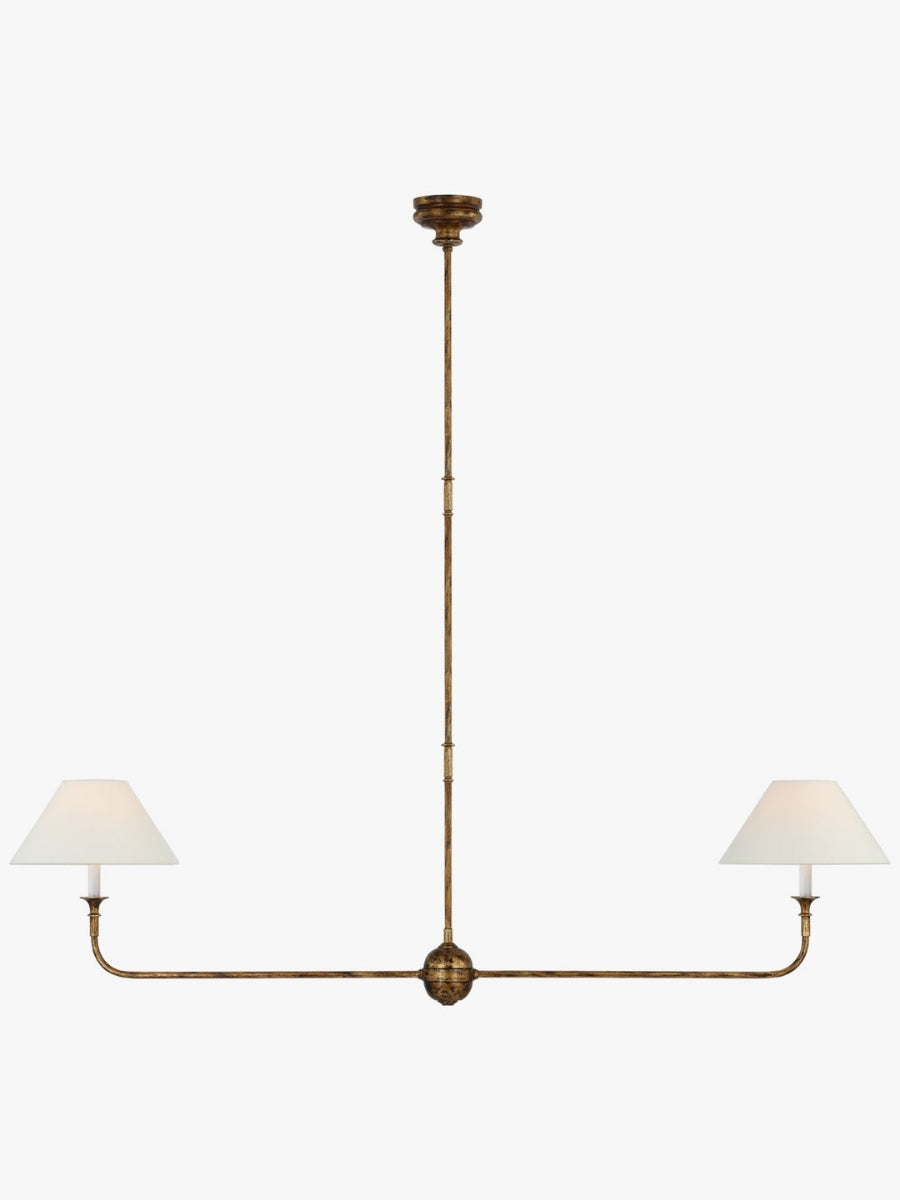 Sleek Chandelier Featuring Layered Linear Silhouette | Souliia