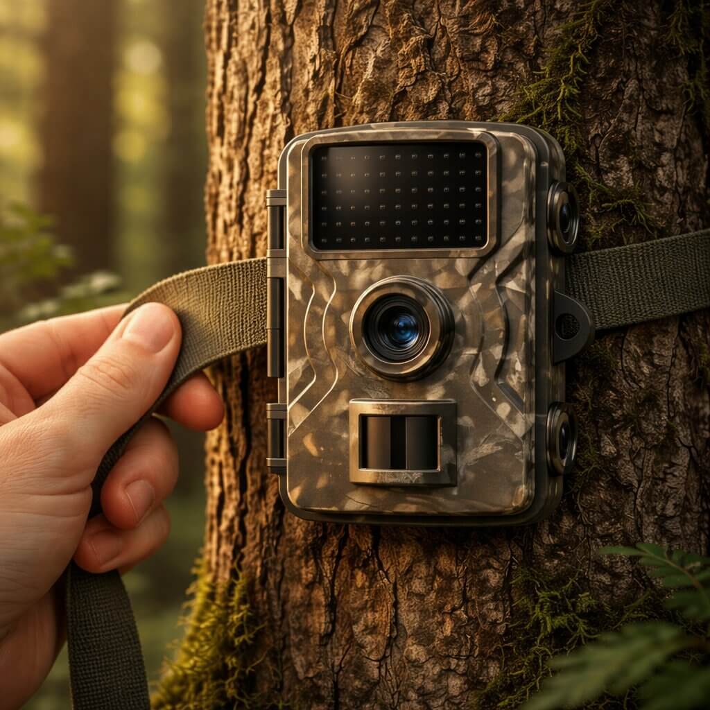 Wildtier-Beobachtungskamera mit Nachtsicht | Bewegungssensor | Wetterfest | Forest Protector - Souliia