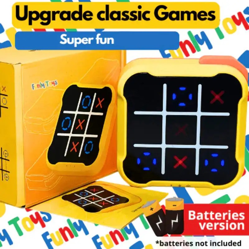 Electronic Tic Tac Toe Board Game — 9 Progressive Challenges