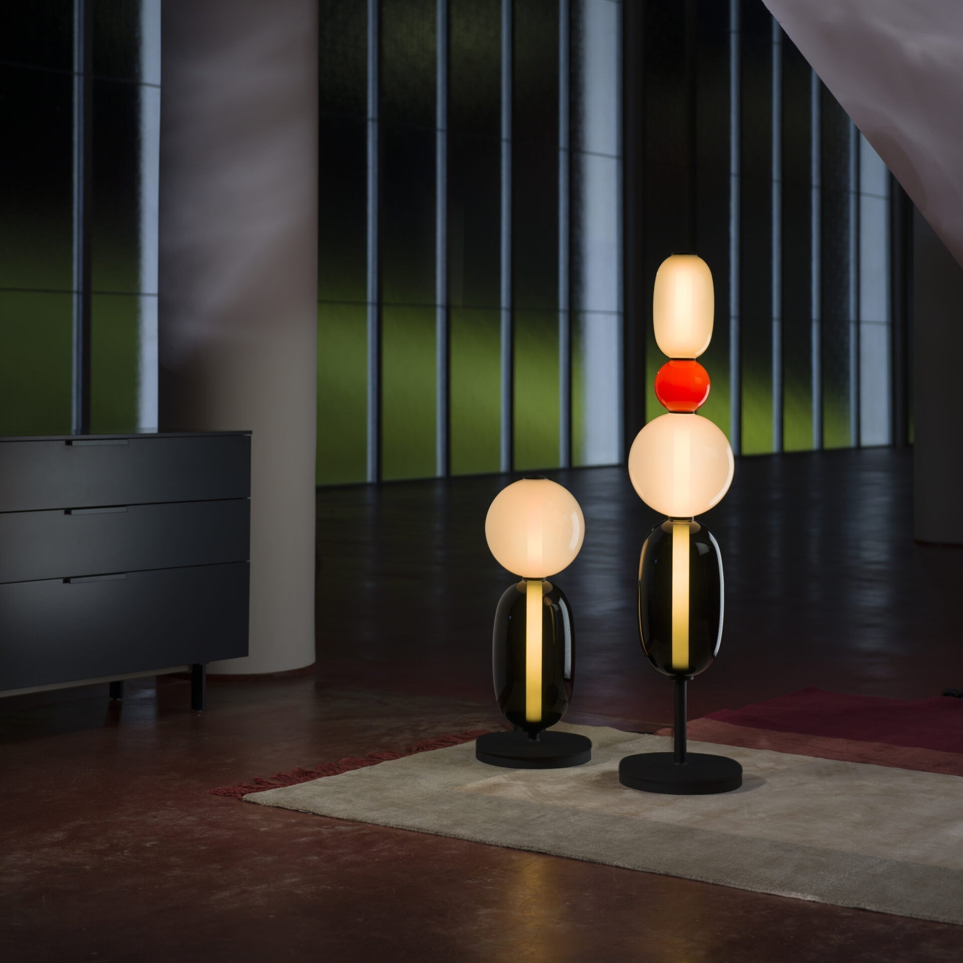 Buntglas Stehlampe | Souliia