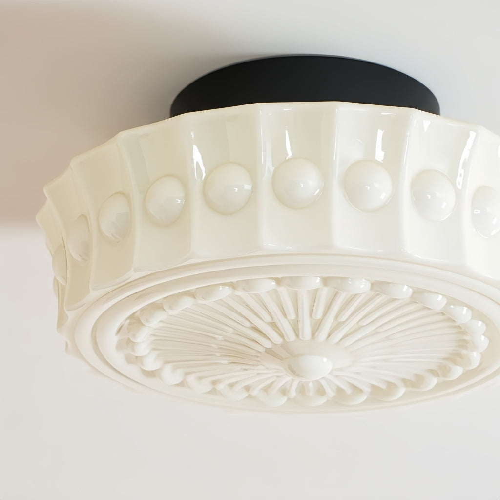Rigidus Curved Ceiling Light - Minimalist Glass for Living Rooms and Hallways | Souliia