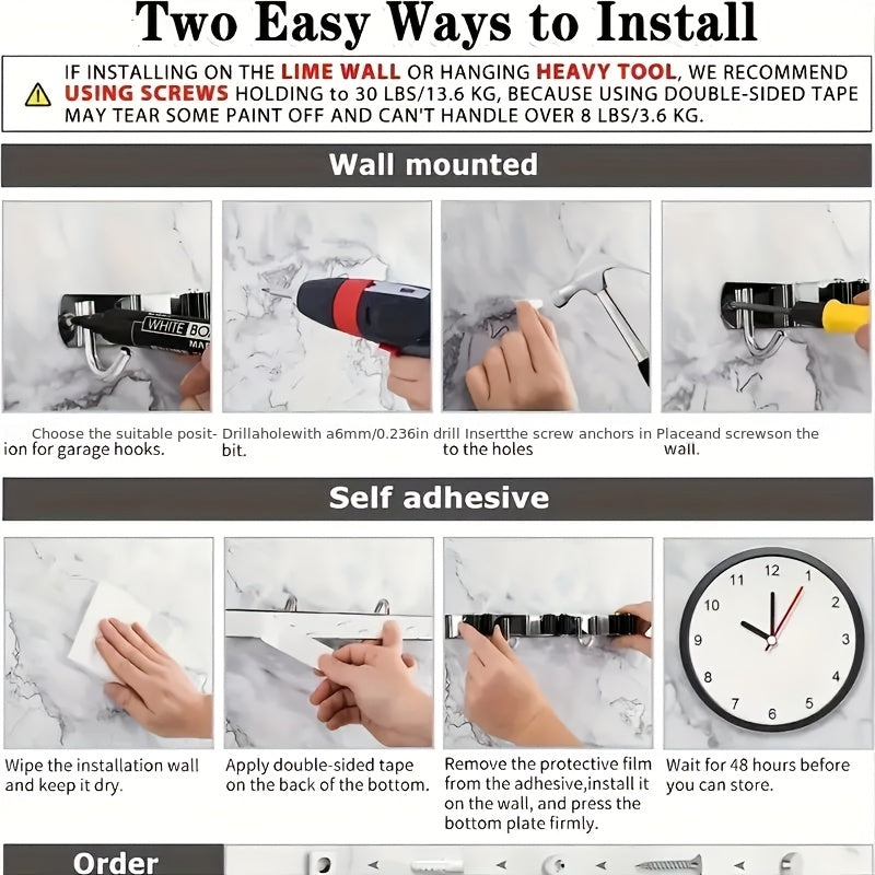 UtilityPro Space-Saving Wall Organizer — Rust-Resistant Heavy-Duty Rack