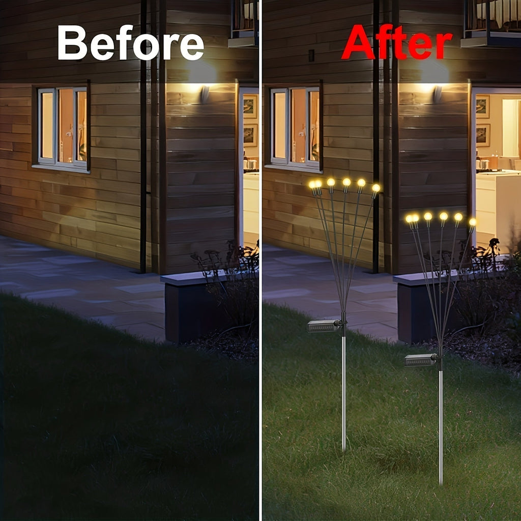 Nightflare Solar LED Firefly Ground Lights — 6/8/10 LED Configurations
