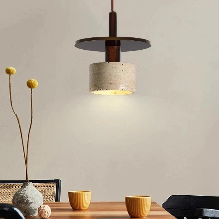 Travertine Vintage Retro Style Pendant Light | Souliia