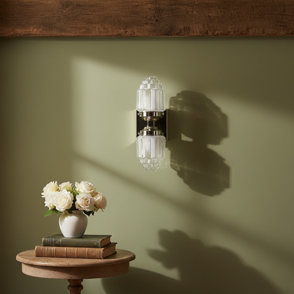 Tierlux Glass Globe Wall Sconce – Metal & Glass Lamp for Living Room or Bathroom | Souliia