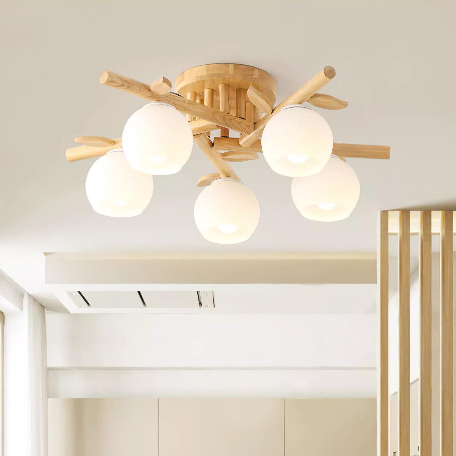 Tinsley Holz Deckenleuchte | Souliia