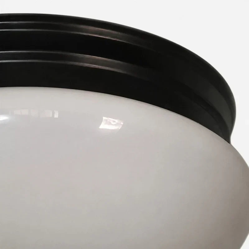 Ribbed or Opal Glass Flush Mount Ceiling Light | Souliia