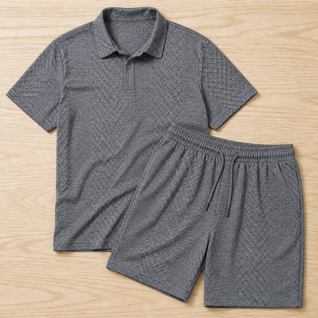 VeroLuxe Men’s Diamond Pattern Suit — Stay Cool, Sharp, and Unstoppable All Day Long - Souliia
