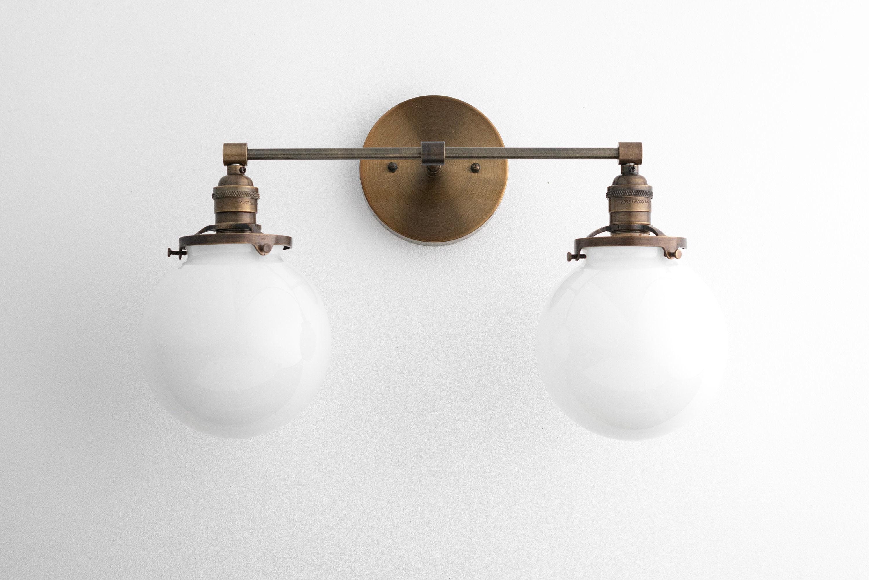 Lumio Globe Geometric Linear Vanity Light – Modern Bathroom Wall Fixture for Mirror and Sink Areas | Souliia