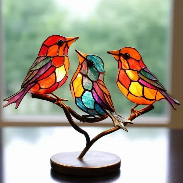 Colored Glass Birds for Chic Interior Design - ChicGlass Birds