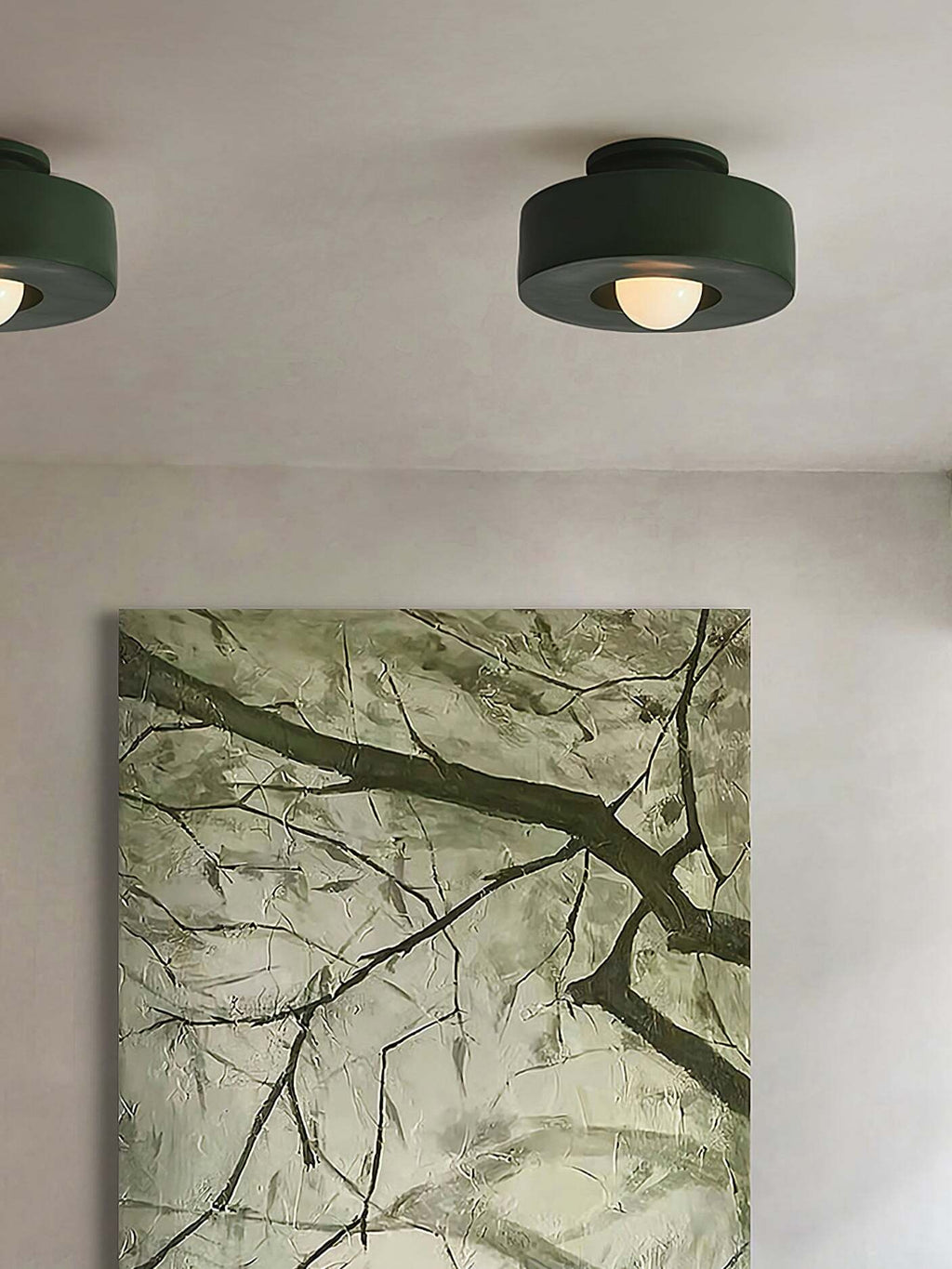 Resinova taklampa i harts – kraftig cylindrisk modern utanpåliggande armatur | Souliia