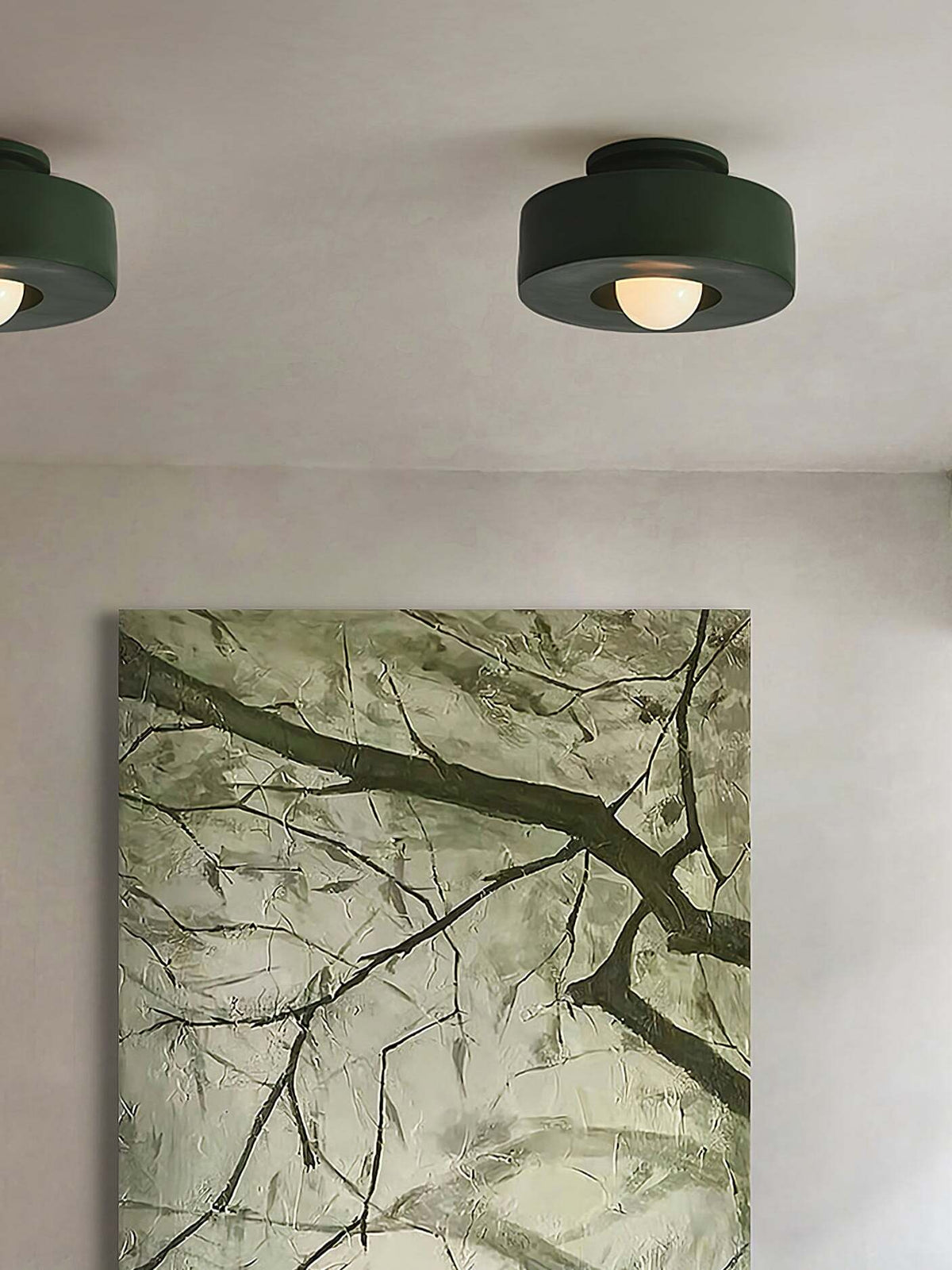 Resinova taklampa i harts – kraftig cylindrisk modern utanpåliggande armatur | Souliia