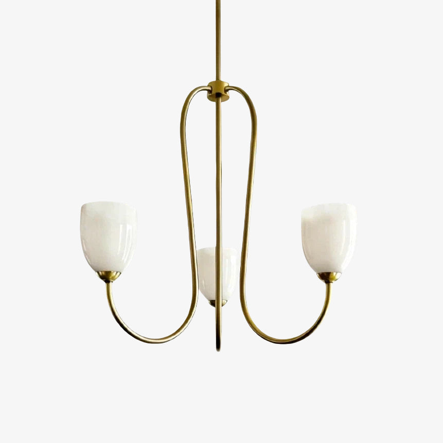 Shell Shade French Vintage Chandelier for Dining Room Lighting | Souliia