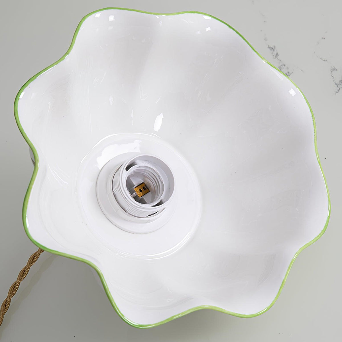 Retro Cream Style Ceramic Pendant Lamp M21 | Souliia