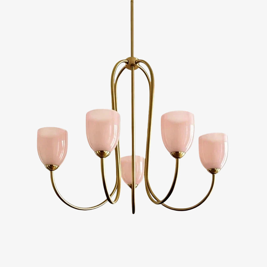 Shell Shade French Vintage Chandelier for Dining Room Lighting | Souliia