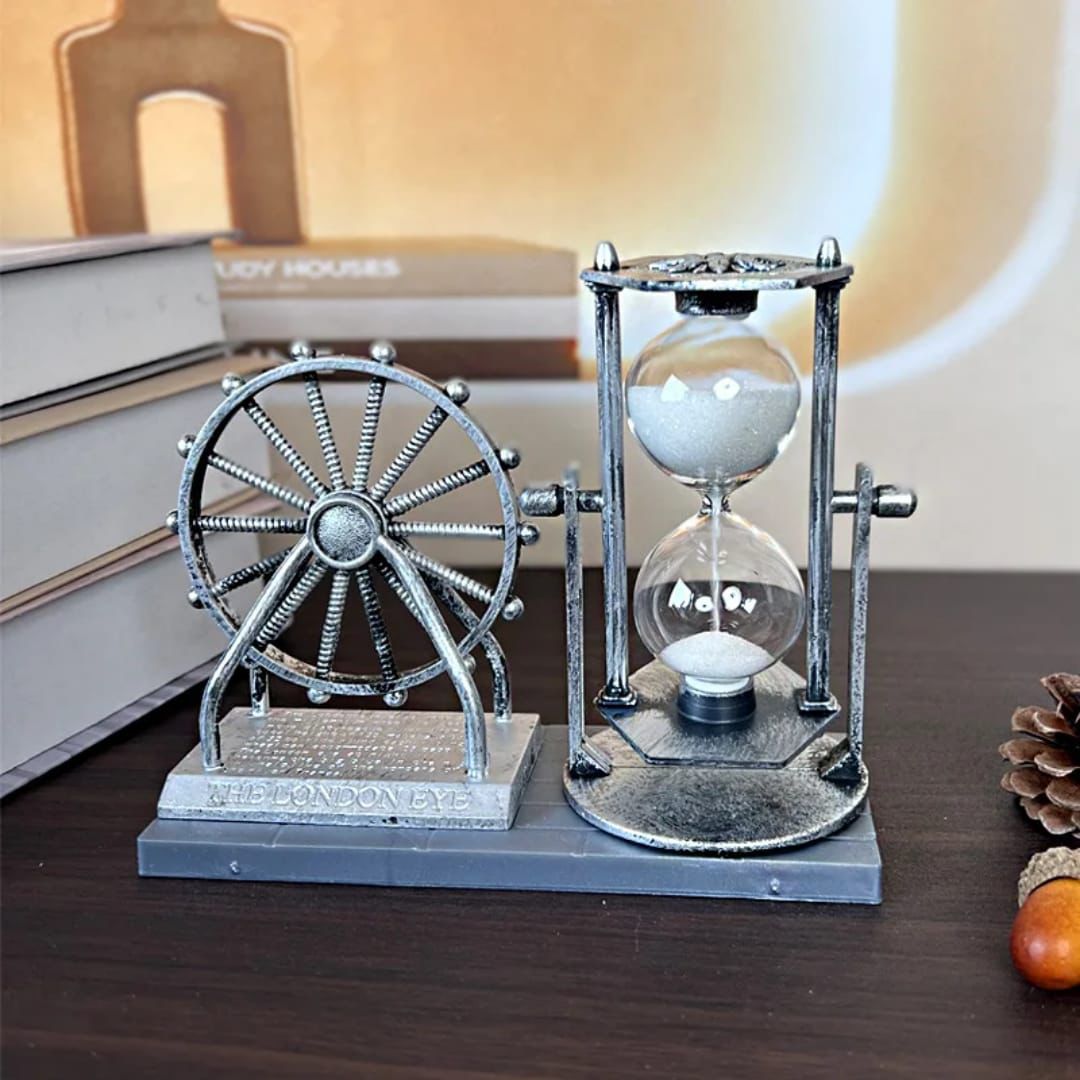 Vintage Giant Wheel Hourglass - Transform Your Space with Timeless Elegance - Souliia