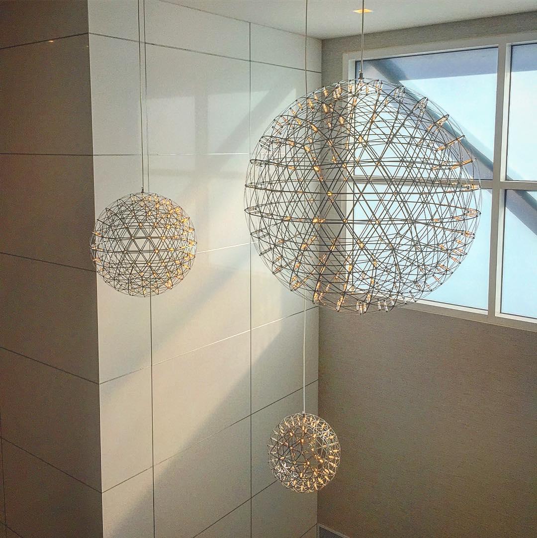 Silver Spark Ball Pendant Light | Souliia