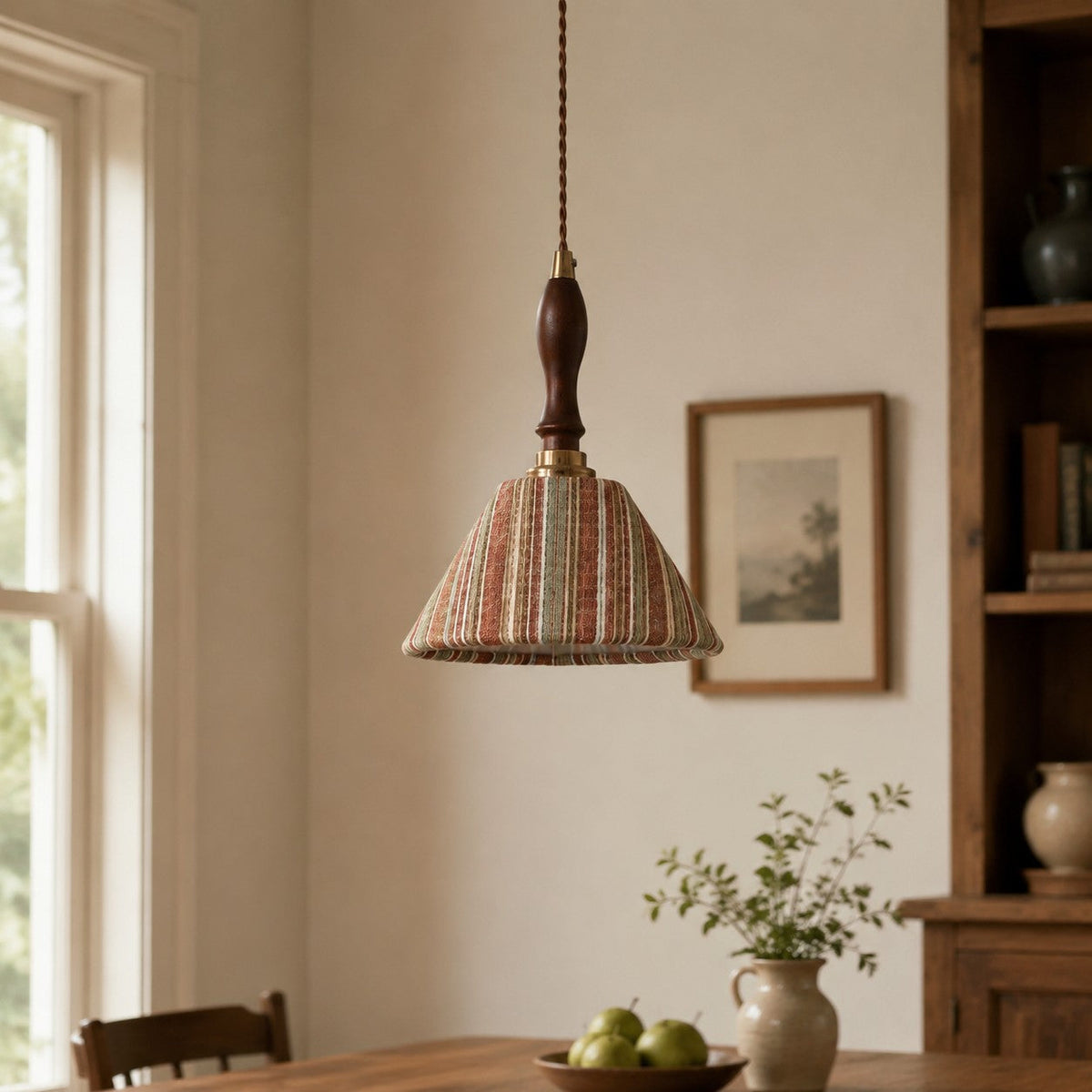 Wabi-sabi-pendellampe i stof | Souliia