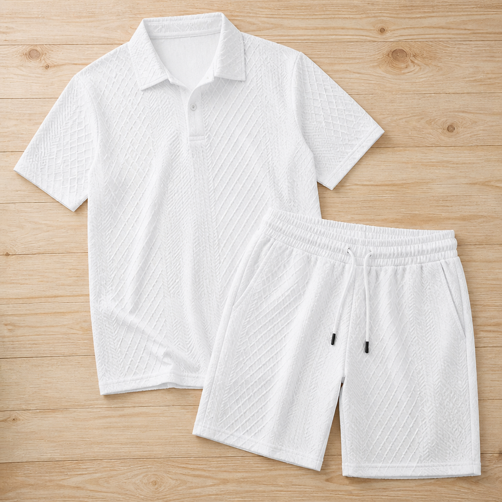VeroLuxe Men’s Diamond Pattern Suit — Stay Cool, Sharp, and Unstoppable All Day Long - Souliia