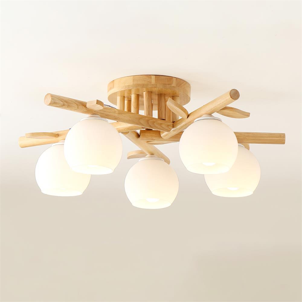 Tinsley Holz Deckenleuchte | Souliia