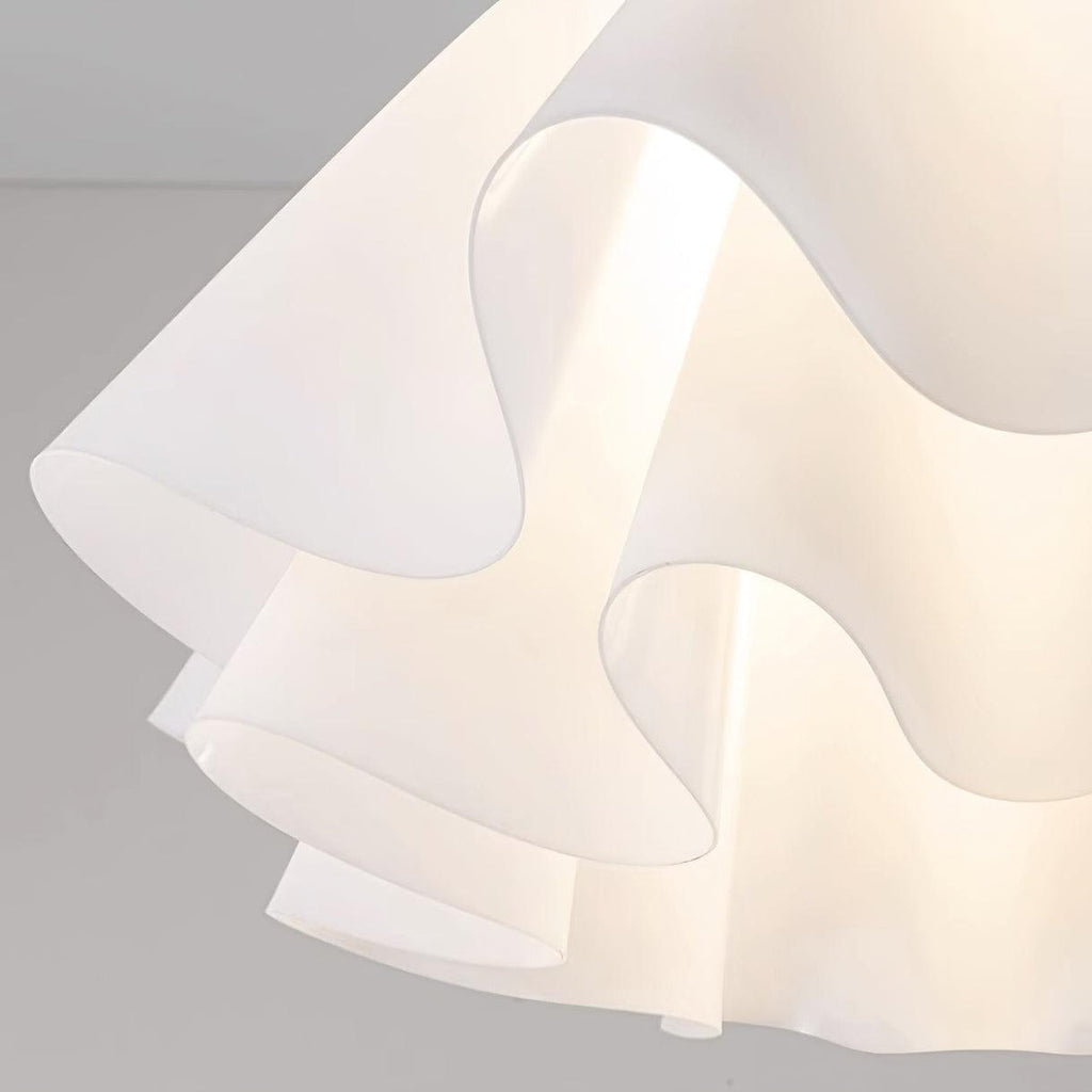 Lustra Pleated Retro Brass Acrylic Ceiling Light | Souliia