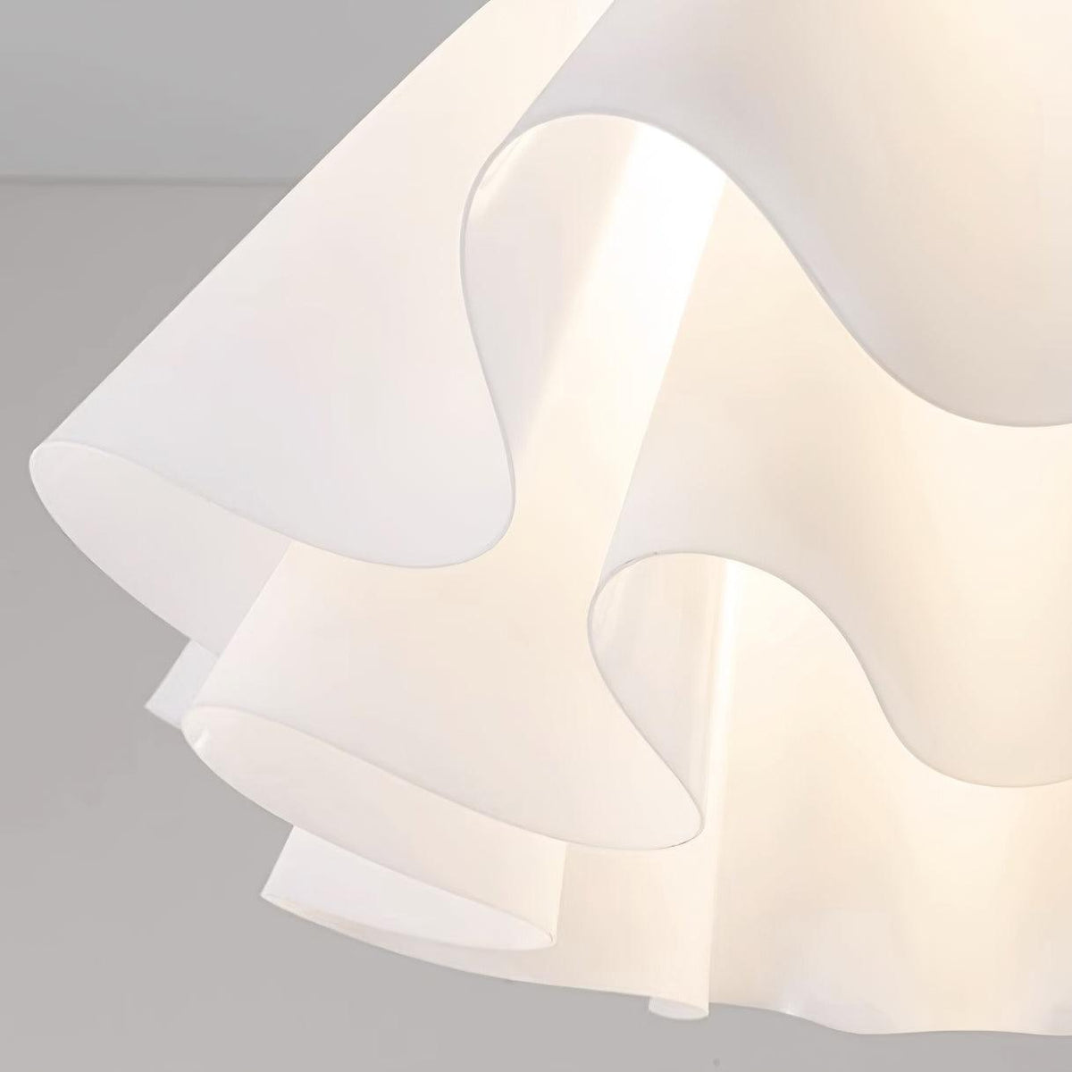 Lustra Pleated Retro Brass Acrylic Ceiling Light | Souliia