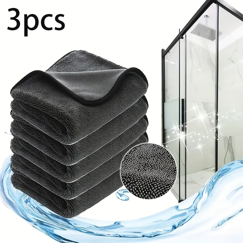 Set of 3 Microfiber Cleaning Cloths - Souliia