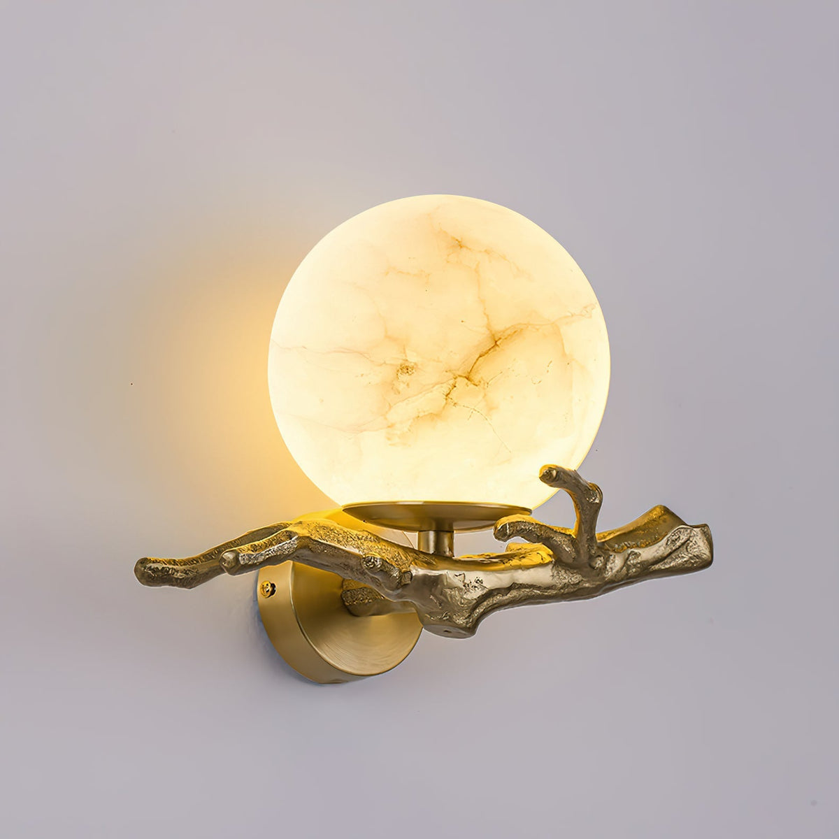 Retro Twigs Alabaster Wall Lamp | Souliia