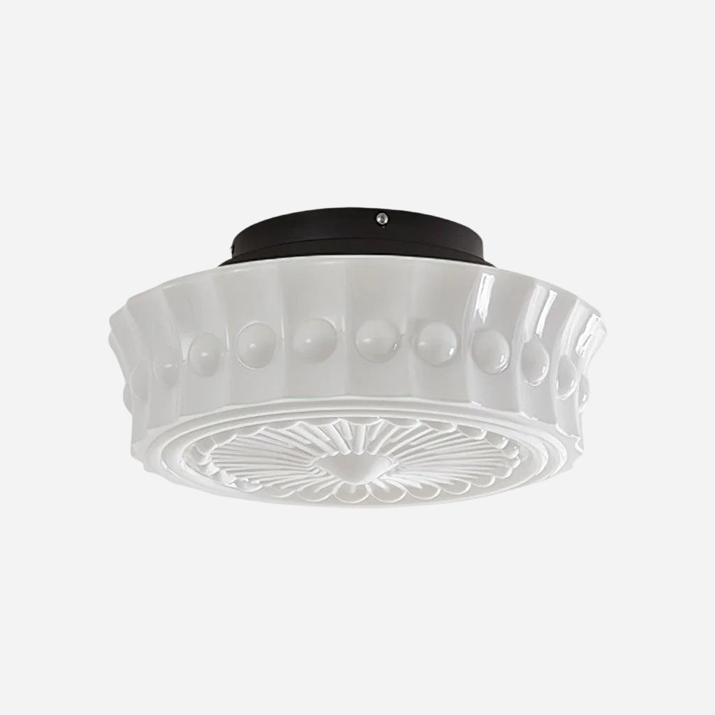 Rigidus Curved Ceiling Light - Minimalist Glass for Living Rooms and Hallways | Souliia