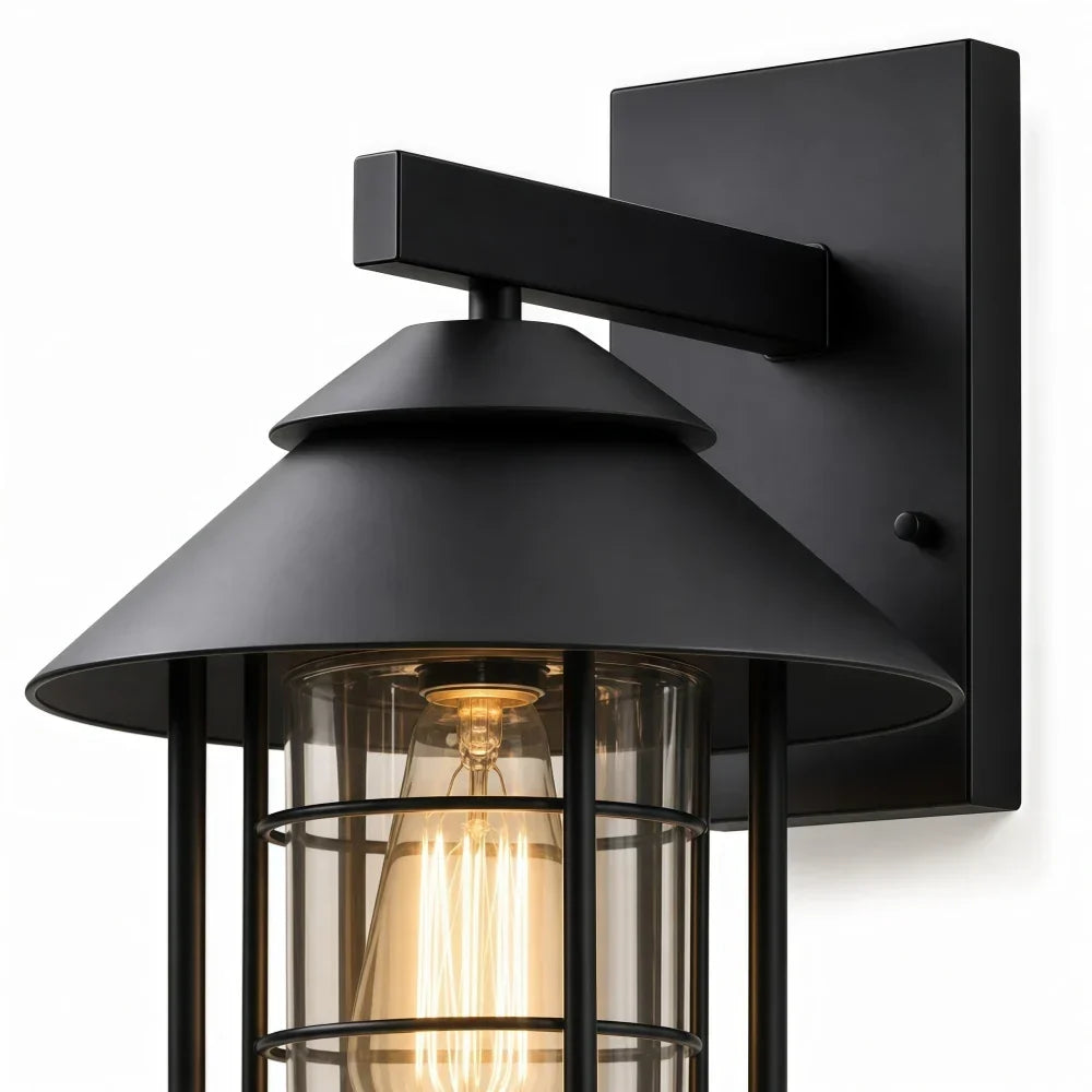Patnox Outdoor Glass Wall Light | Souliia