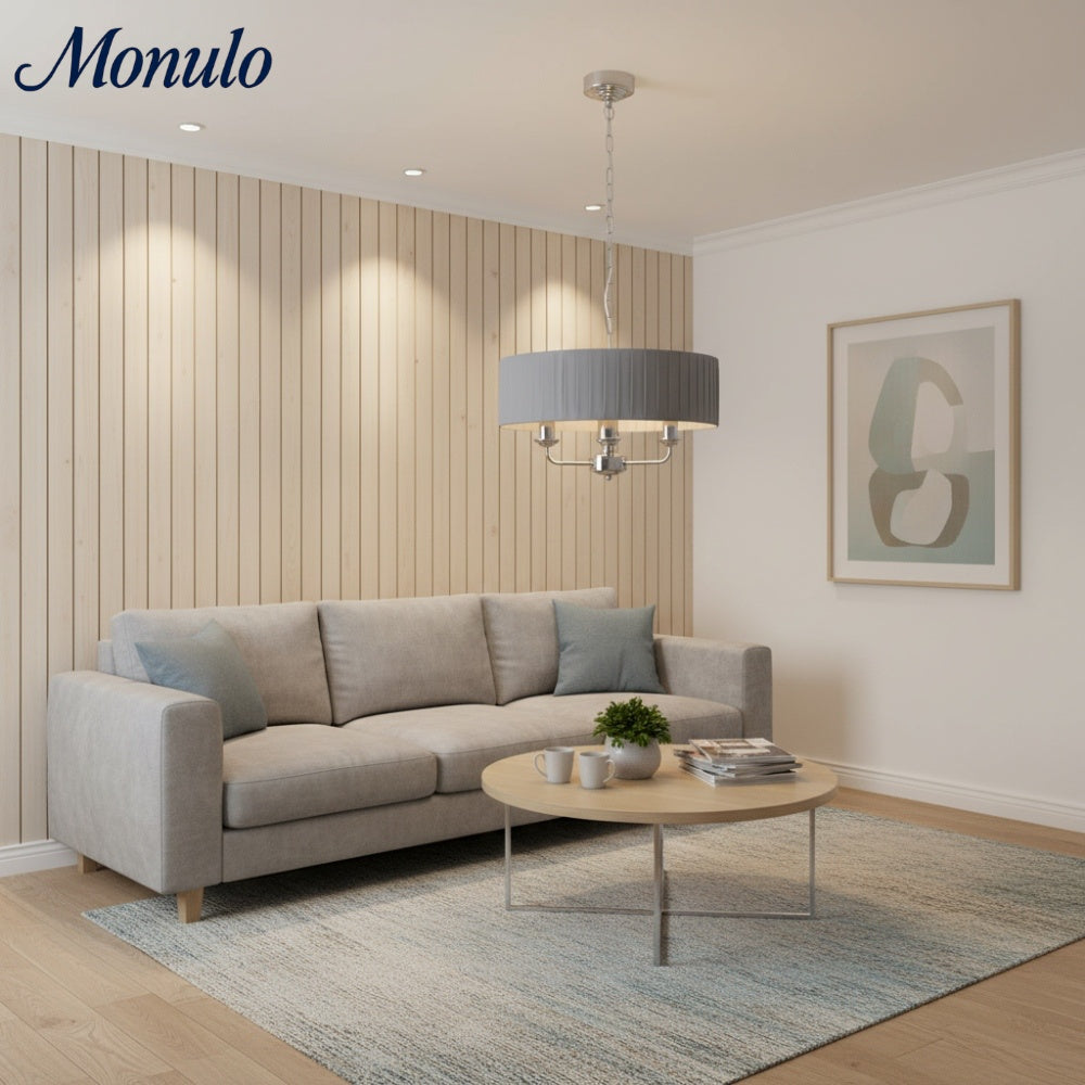 Tela elegante Mehrarm-Hängeleuchte mit skulpturalen Schirmen für Esszimmer und Wohnbereich | Souliia