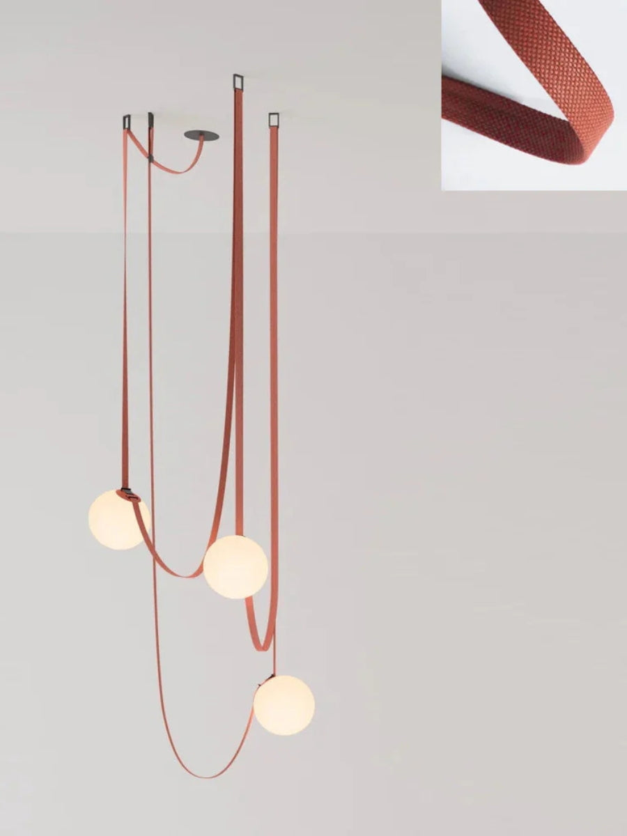 Lampada a sospensione modulare con design scultoreo a forma di cintura | Souliia