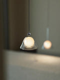 Sunset Pendant Light – Ribbed Glass Shade With Chrome technique - AFTERGLOW L1 | Souliia