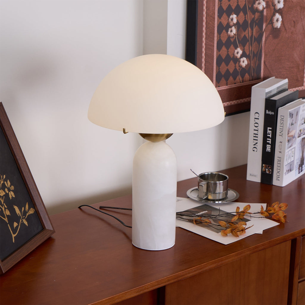 Peono Alabaster Table Lamp | Souliia