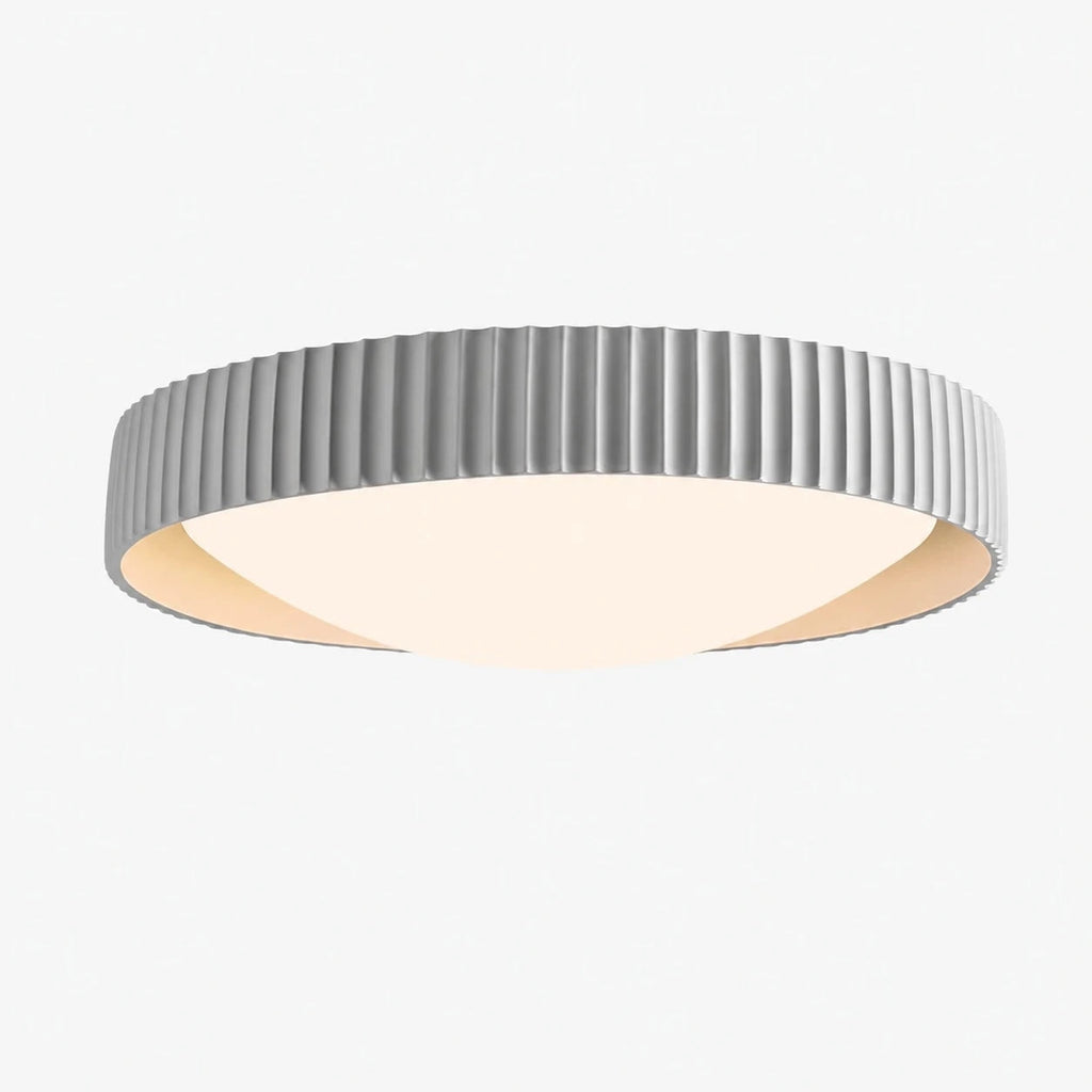 Ribbed Acrylic Resin Flush Mount Ceiling Light | Souliia
