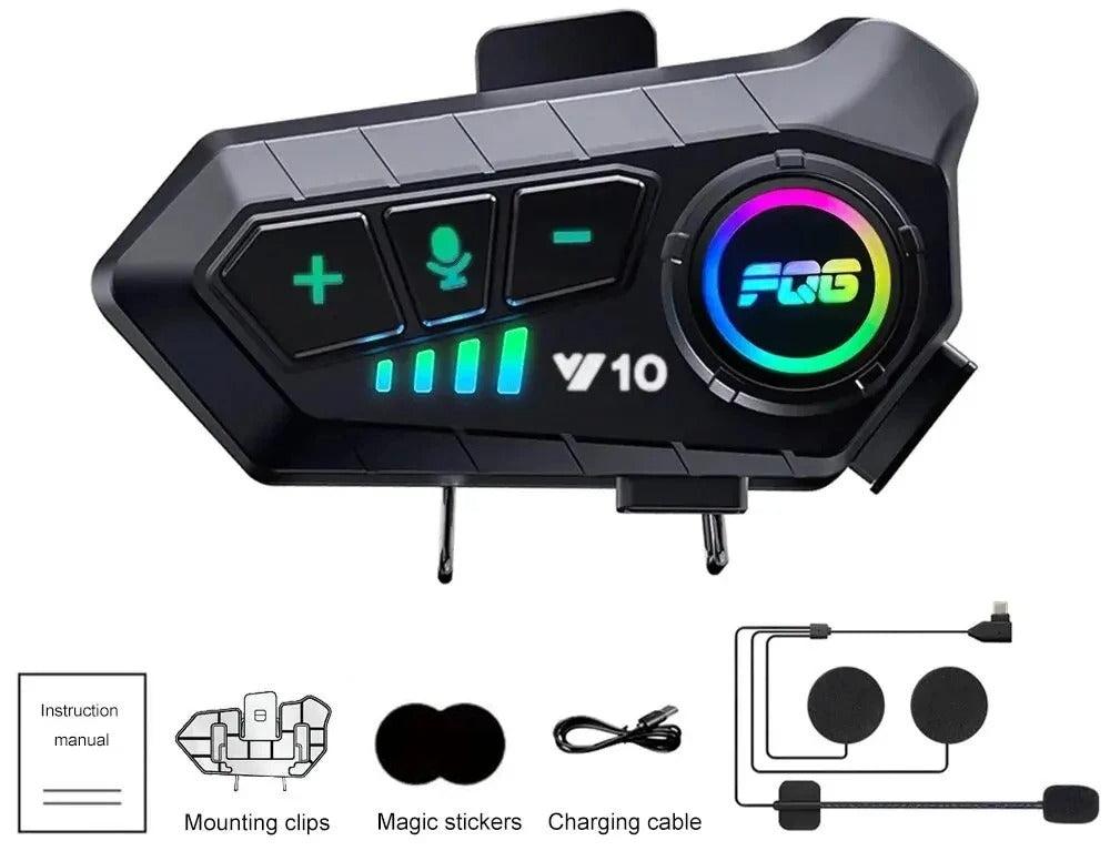 Bluetooth-headset til motorcykelhjelm — Musik, opkald og GPS