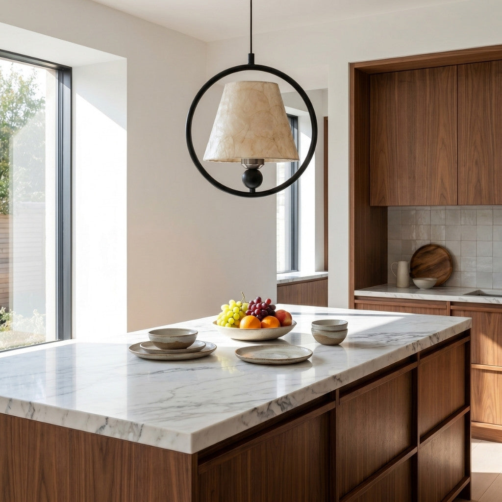 Skulpturales Ring-Design Moderne Pendelleuchte für Wohnzimmer Akzentbeleuchtung | Souliia