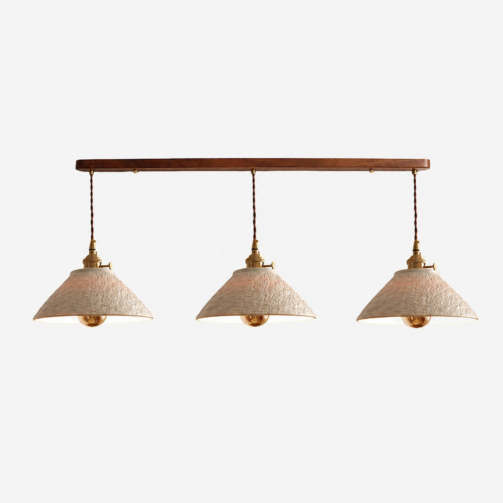 Textured Ceramic Copper Pendant Light | Souliia