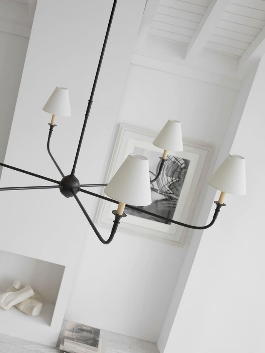 Sleek Chandelier Featuring Layered Linear Silhouette | Souliia
