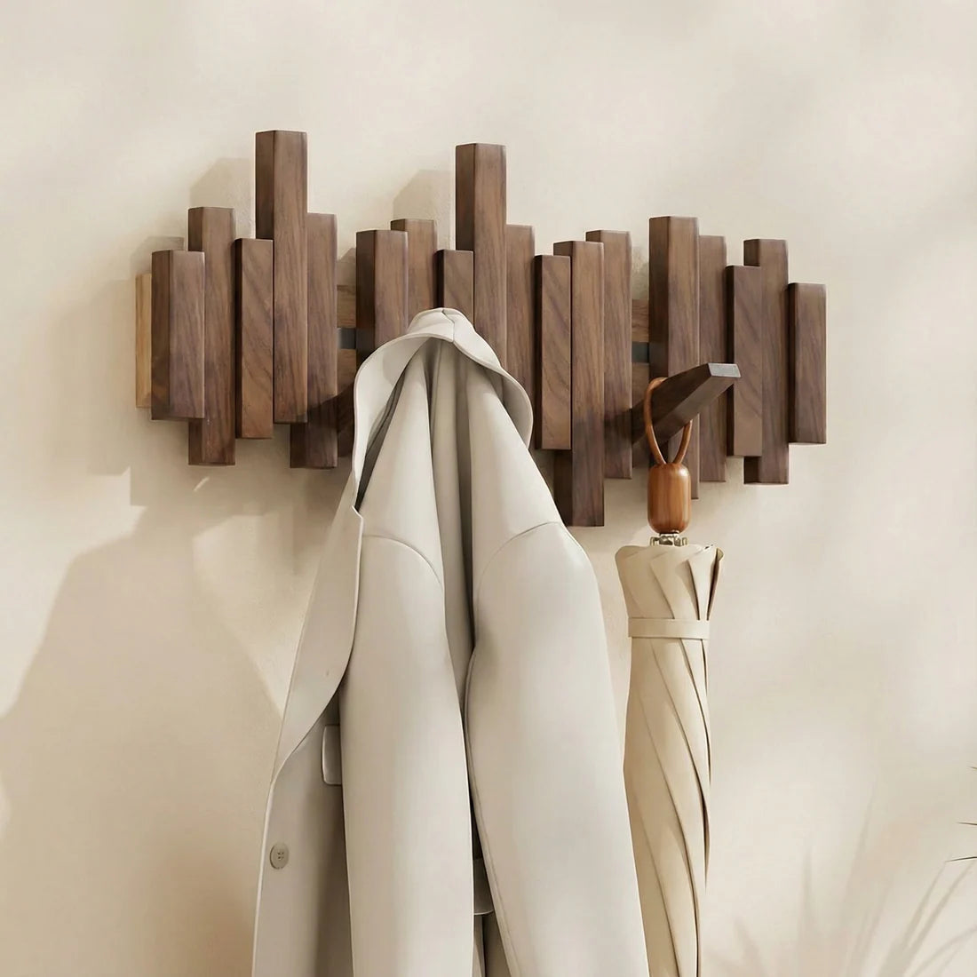 Wall Closet | Stylish Wall Hooks | Compact Foldaway | HookHaven - Souliia