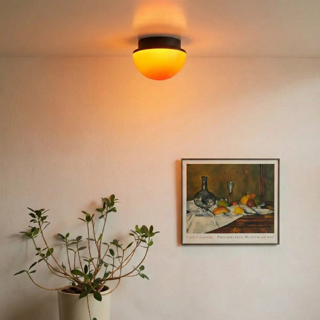 Sunset Glow Acryl LED-Deckenleuchte mit Ambient-Kuppel für Wohnzimmer und Schlafzimmer | Souliia