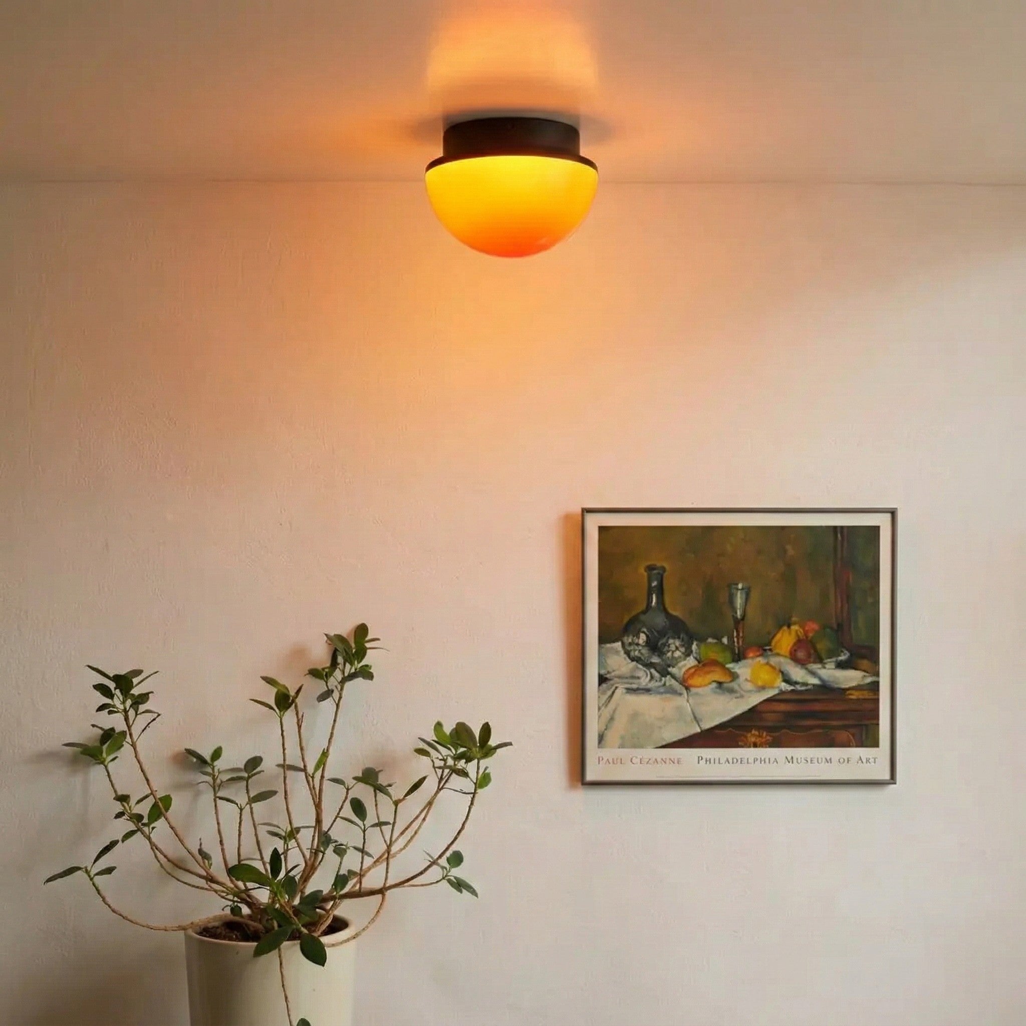Sunset Glow Acryl LED-Deckenleuchte mit Ambient-Kuppel für Wohnzimmer und Schlafzimmer | Souliia