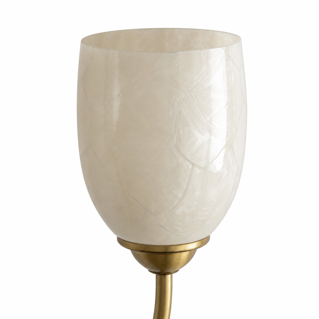 Shell Shade French Vintage Chandelier for Dining Room Lighting | Souliia