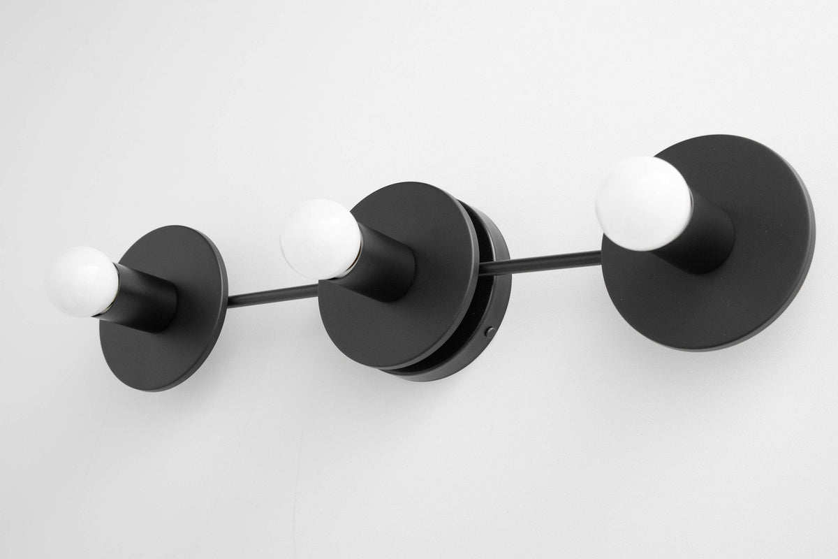 Radiro Globe Spherical Vanity Light – Modern 3-Light Bathroom Fixture | Souliia