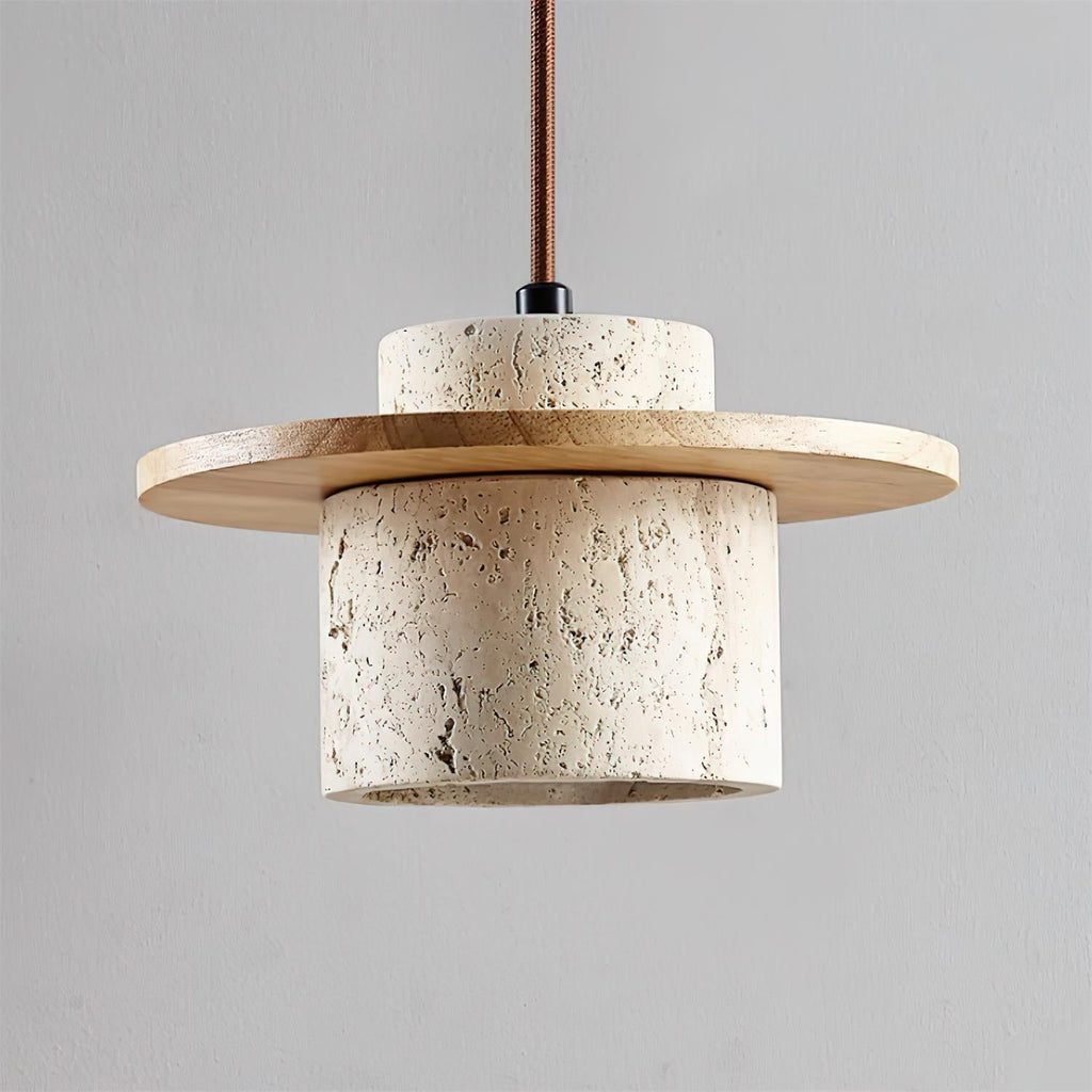 Retro Wabi Sabi Textured Travertine Wall Lamp M01 | Souliia