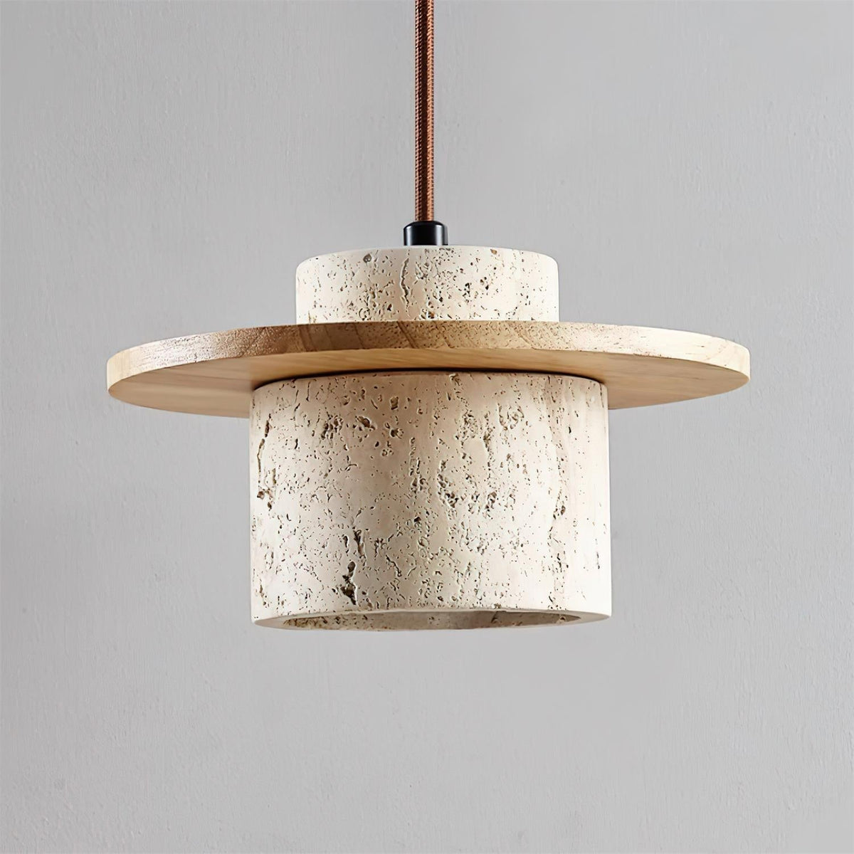 Retro Wabi Sabi Textured Travertine Wall Lamp M01 | Souliia