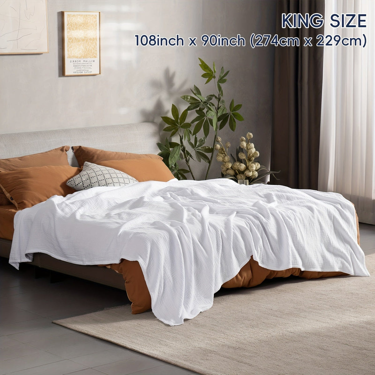 Cloudsoft Four-Layer Cotton Blanket — Soft, Breathable Weave