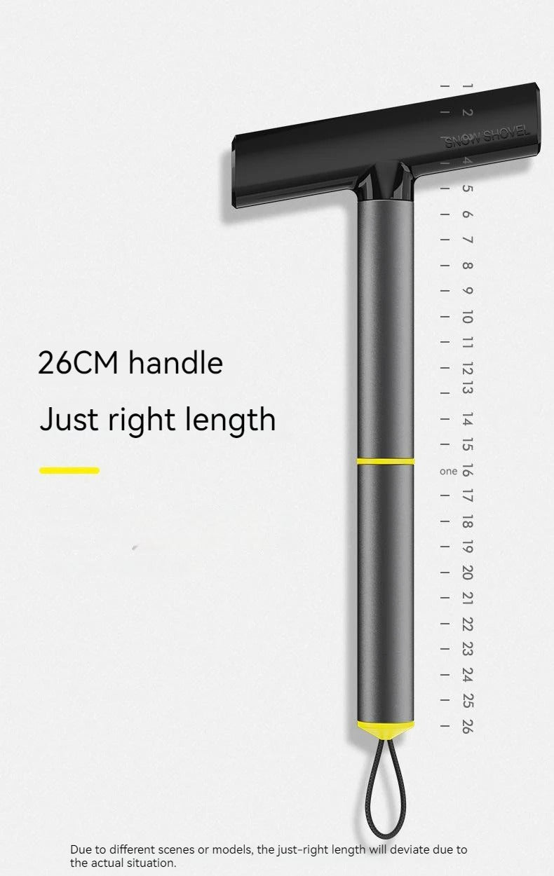 Dual-Action Car Ice Scraper and Snow Shovel — Clear Stone Hook