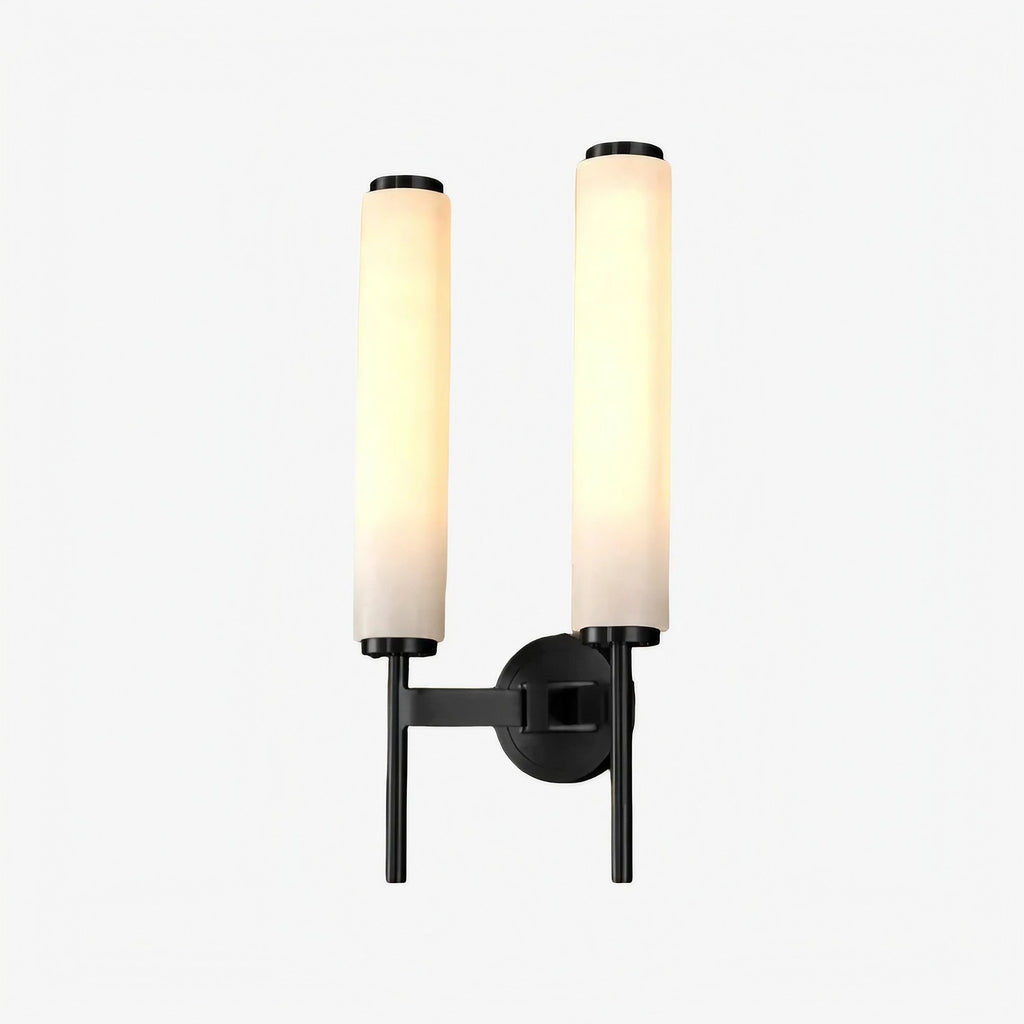 Solaryx Modern Alabaster Wall Sconce - Sculptural Living Room Mounted Light | Souliia
