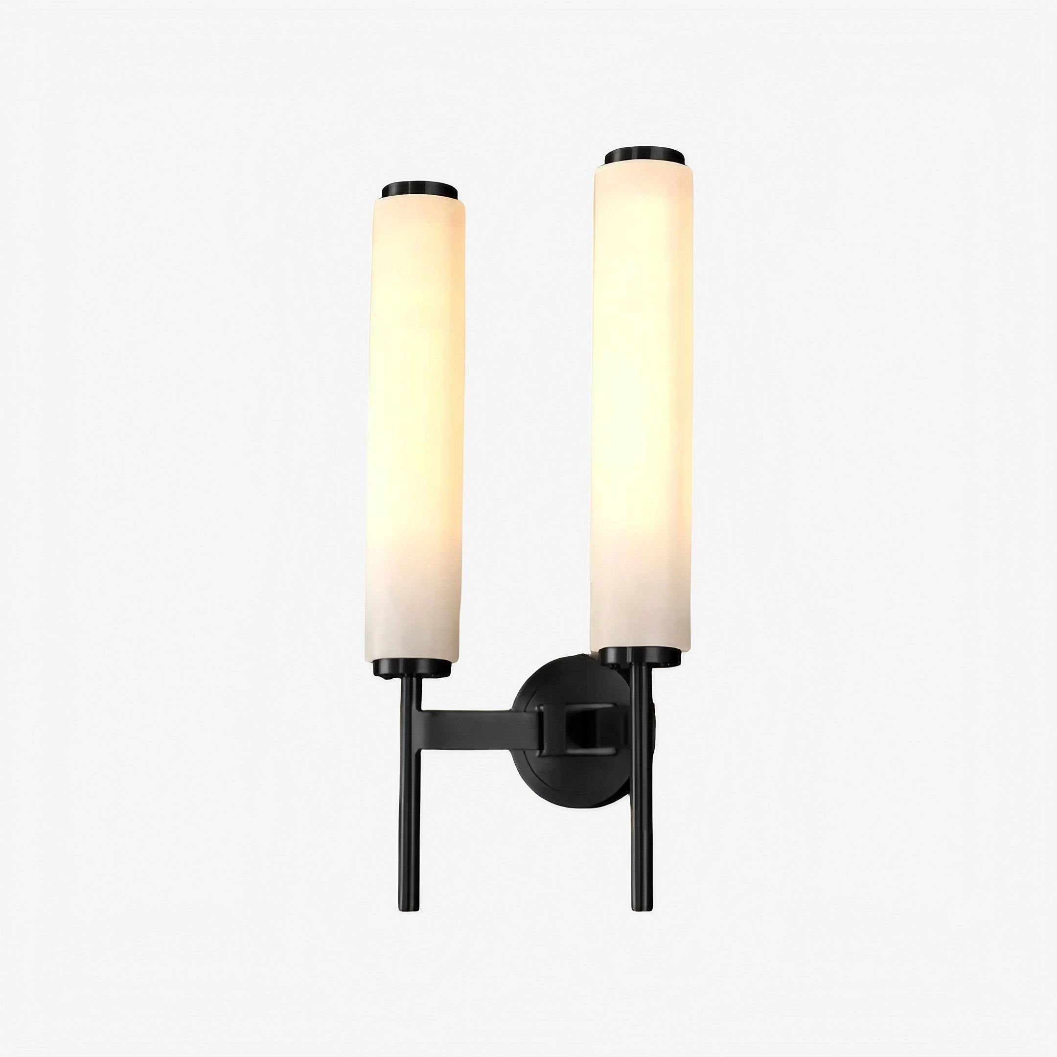 Solaryx Modern Alabaster Wall Sconce - Sculptural Living Room Mounted Light | Souliia